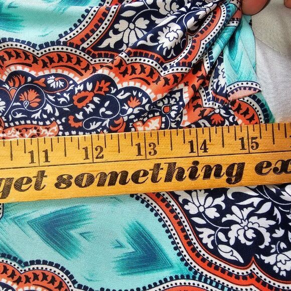 EUC LIKE NEW CHATOYANT WIDE LEG MANDALA PRINT BOHO SLINKY PANTS WIDE LEG PANT L - Picture 12 of 13